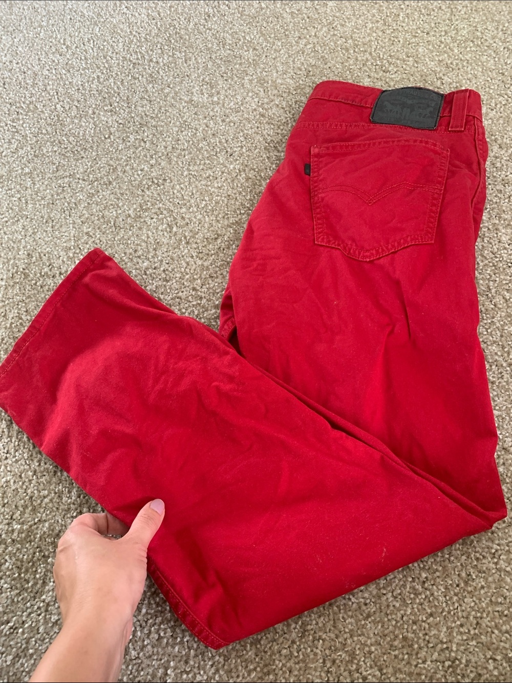 Levi's Men's Bright Red Chinos